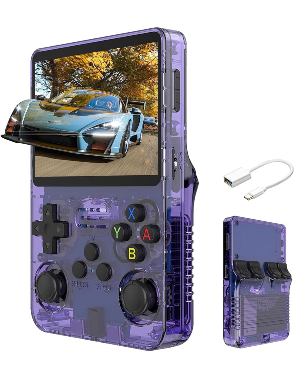 R36S Retro Handheld Game Console – 3.5” IPS Screen, 64/128GB Storage, Preloaded Classic Games